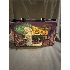 Prezzo Purple Ocean Drive Embellished Prezzo HandBag Purse New Orleans Jazz 20s